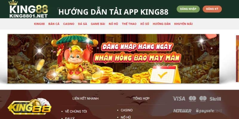 Hướng dẫn tải App KING88 đơn giản nhất cho hội viên